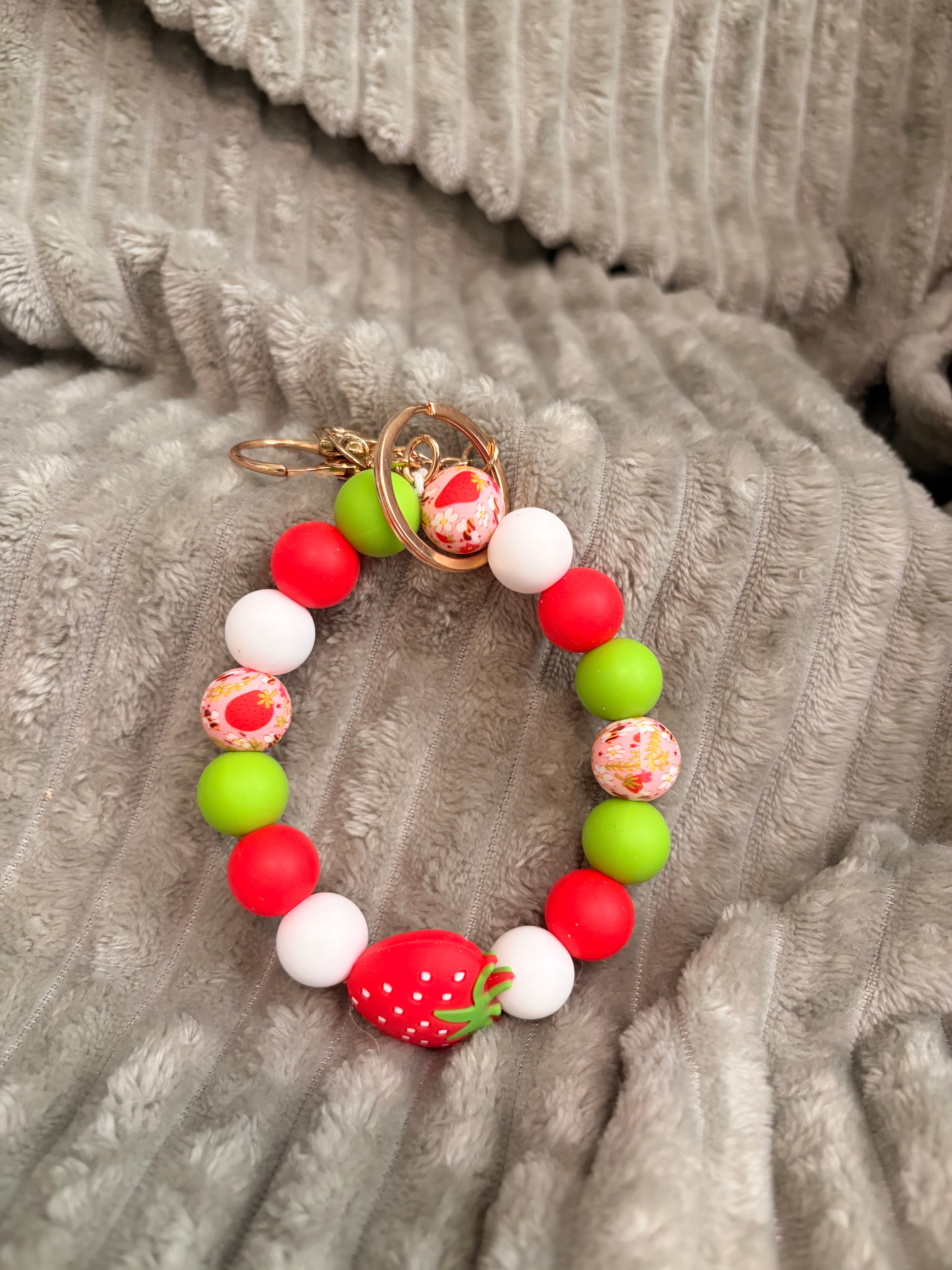 Sweet Strawberry Wristlet