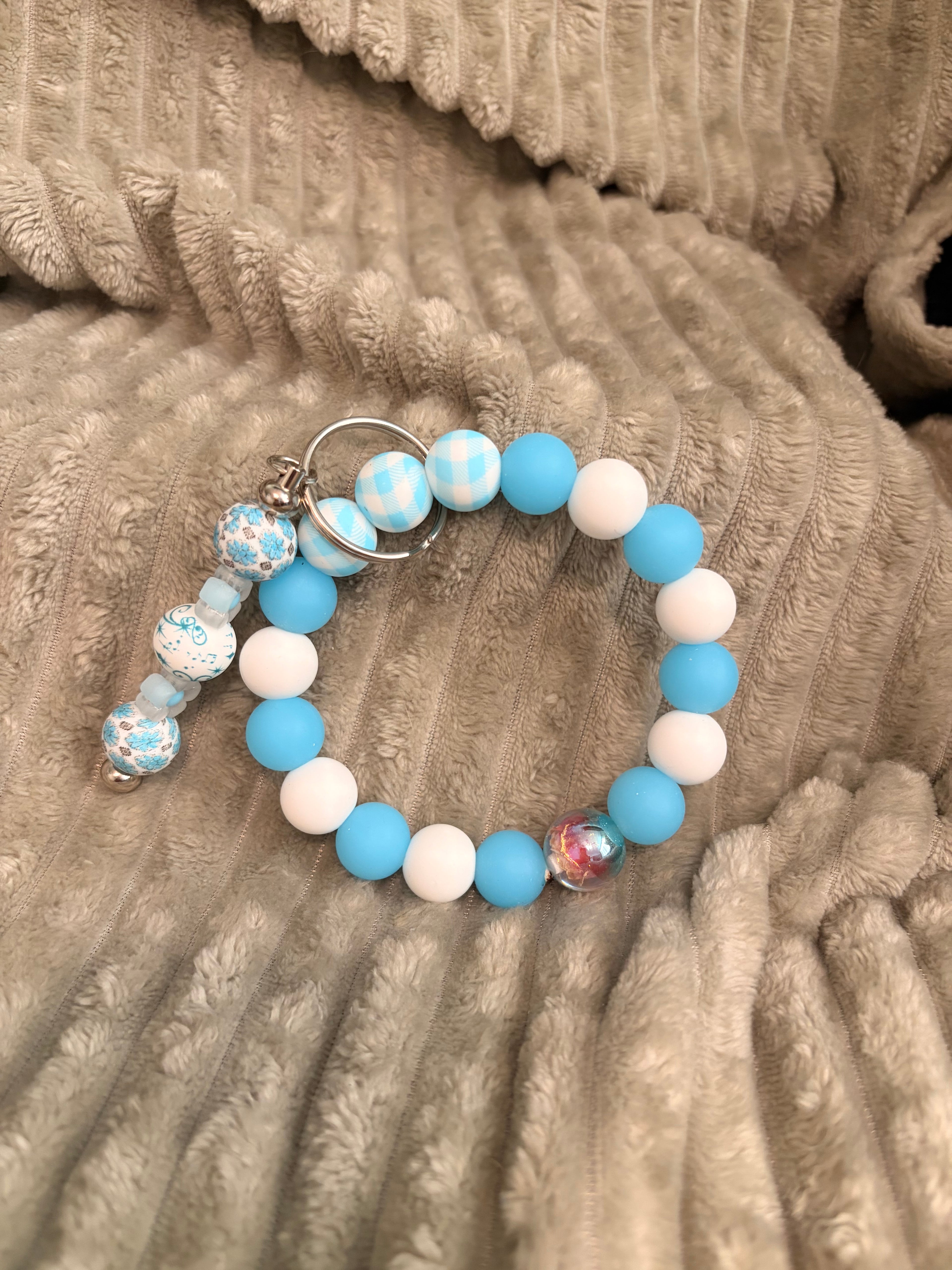 Blue Skies Wristlet
