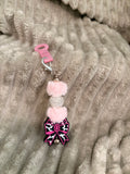Pink Glam Straw Charm