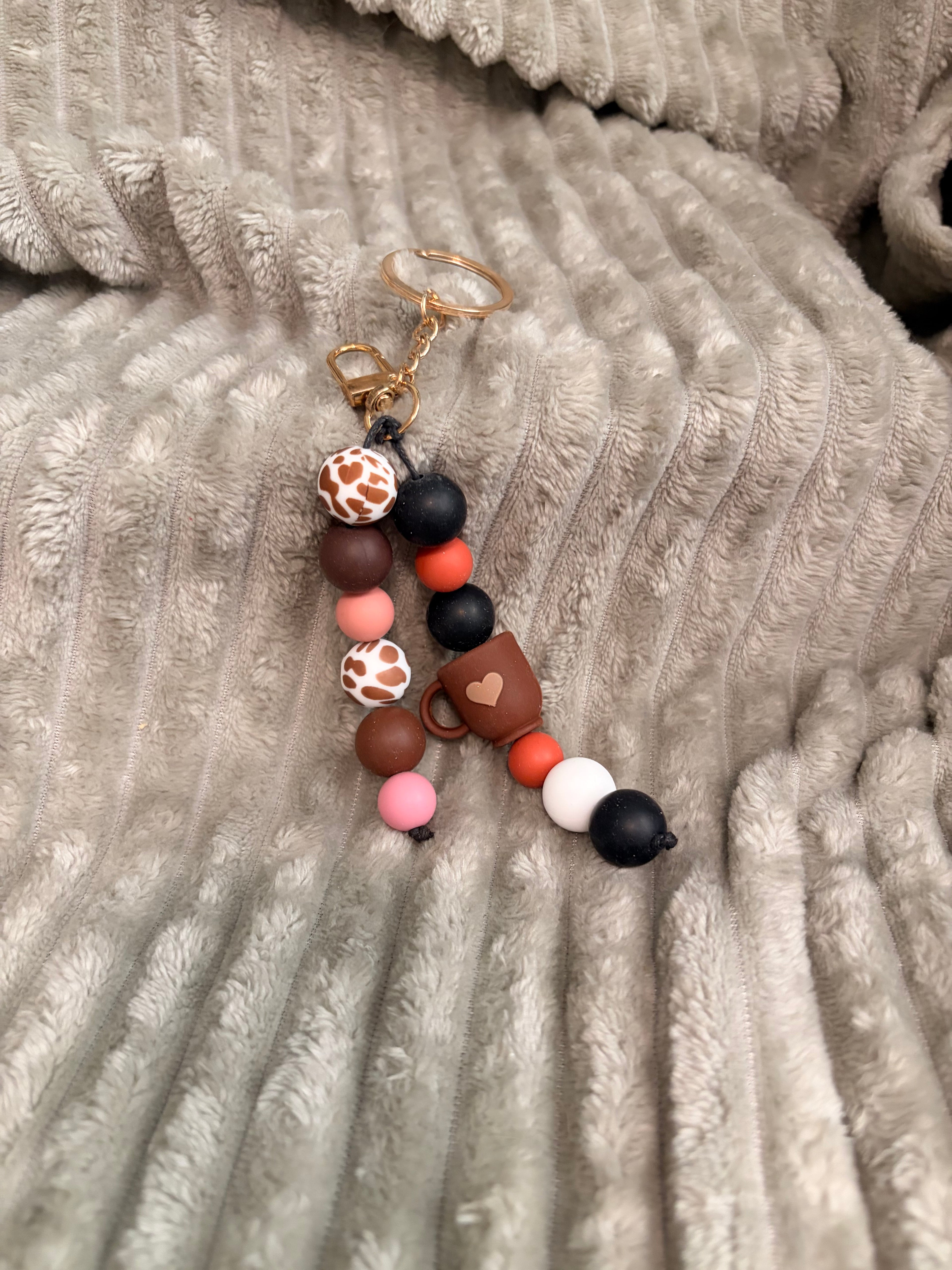 Cowgirl Coffee Keychain
