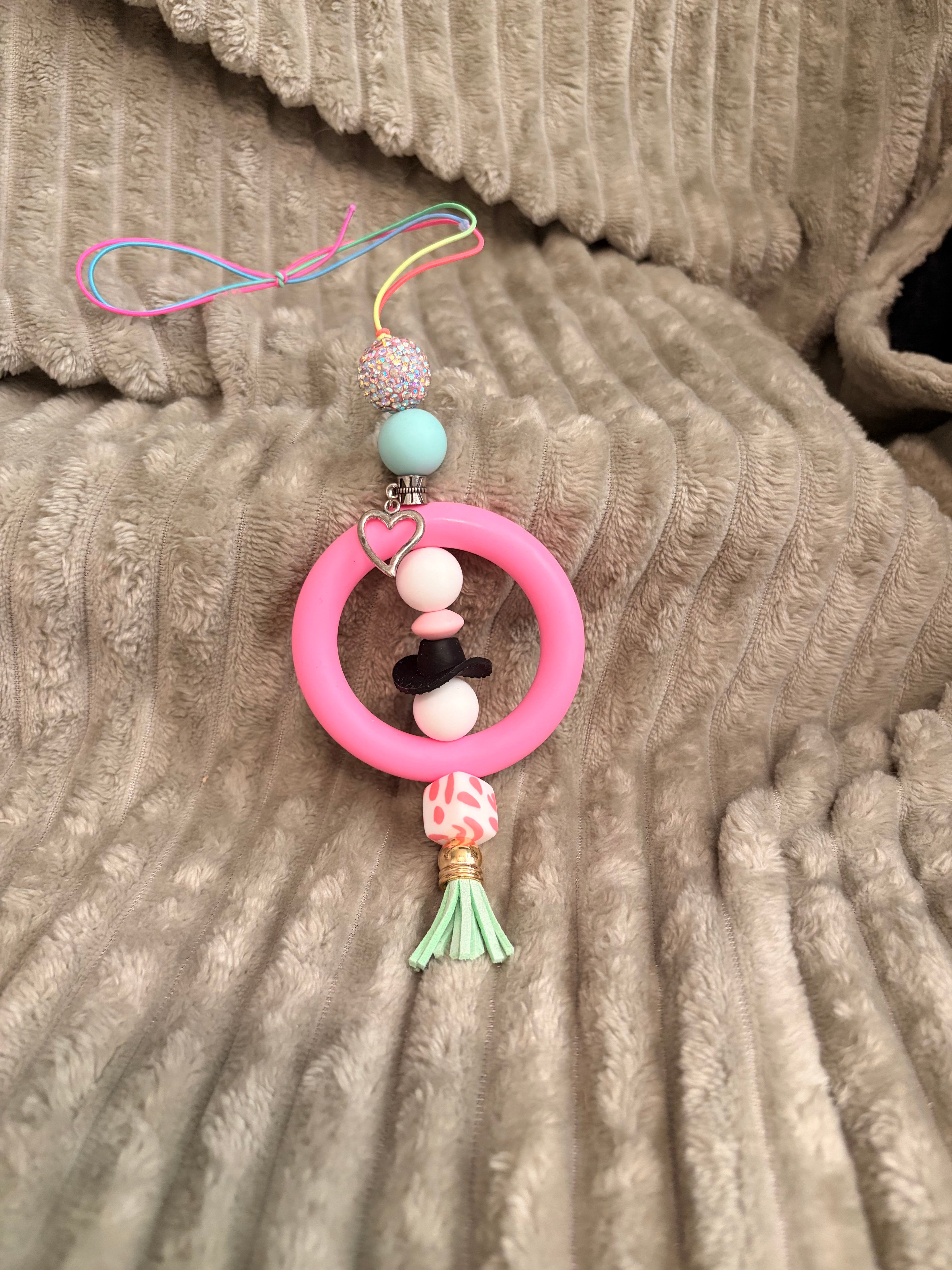 Cowgirl Kisses Car Charm