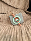Mint Cupcake Key Ring